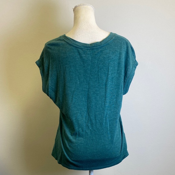 Jessica Simpson Teal V-Neck Short Sleeve Top - Picture 5 of 5